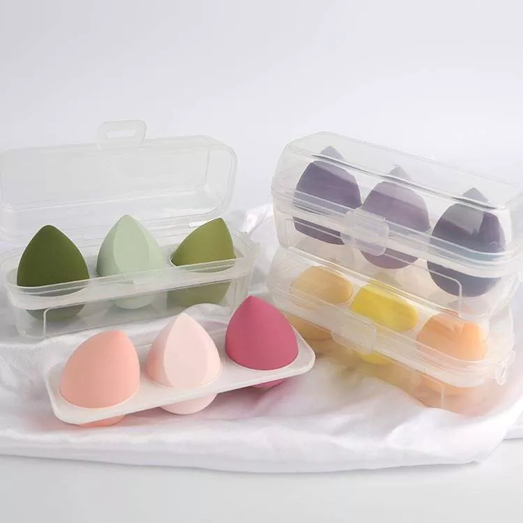 Makeup Sponge 3stk sett med etui